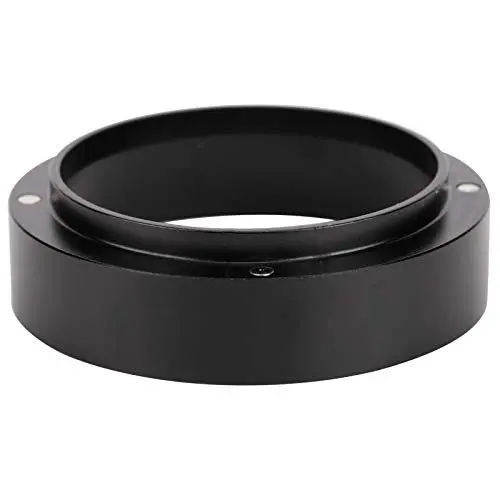 Produktbild: Dosierringe Aluminium Kaffeepulver Dosierringe Trichter mit magnetischer Ersatzkaffeemaschine Zubehör Schwarz(58MM)