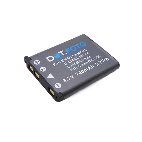 Produktbild: Dot.Foto LI-40B, LI-42B Premium 3.7v / 740mAh Akku für Olympus C-25, C-520, C-540, C-550, C-560, C-570 / D-630 Zoom, D-720, FE-20, FE-150, FE-160, FE-5035, FE-5050, FE-5500