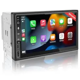 Produktbild: LEROAADZ 2G+32G Doppel Din Android Autoradio mit Wireless CarPlay, 7 Zoll Android Auto CarPlay Radio mit HD Bildschirm, 2 Din Android Autoradio Bluetooth Car Play Display mit GPS Navi, WiFi, AM/FM/RDS