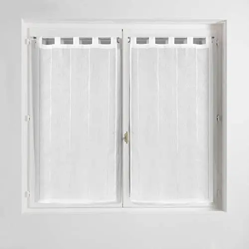 Produktbild: Douceur d'Intérieur 1626498 Paar, Polyester, weiß, 2 x 90 x 120 cm
