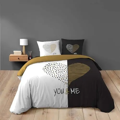Produktbild: Douceur d'Intérieur, 3-teiliges Bettwäsche-Set (260 x 240 cm), MIU, 100% Baumwolle