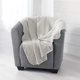 Produktbild: Douceur d'Intérieur Milou Plaid, Polyester, Natur, 125 x 150 cm