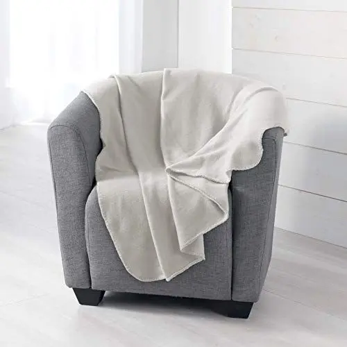 Produktbild: Douceur d'Intérieur Milou Plaid, Polyester, Natur, 125 x 150 cm