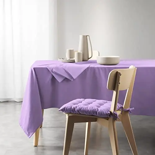 Produktbild: Douceur d'Intérieur, Tischdecke, rechteckig, 140 x 240 cm, Mistral, Flieder, recycelte Baumwolle