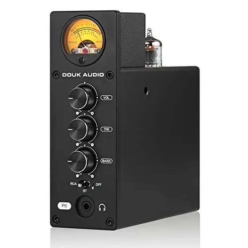 Produktbild: Douk Audio P6 HiFi Bluetooth Röhrenvorverstärker Stereo Audio Verstärker Kopfhörer Verstärker Tube Preamp with VU Meter