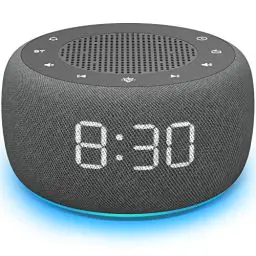 Produktbild: DOUMOSH Radiowecker mit Bluetooth, Wecker Digital mit 0-100% Display Dimmer, Farbige Nachtlicht, Bluetooth Lautsprecher Wecker für das Schlafzimmer - Space Grau