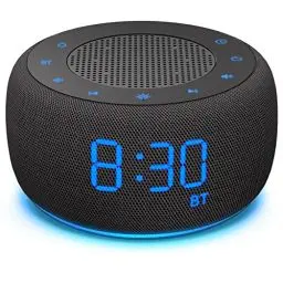 Produktbild: DOUMOSH Radiowecker mit Bluetooth, Wecker Digital mit 0-100% Display Dimmer, Farbige Nachtlicht, Wecker Bluetooth Lautsprecher für das Schlafzimmer