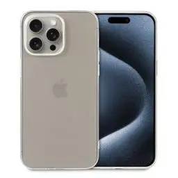 Produktbild: doupi Transparente Schutzhülle kompatibel mit iPhone 15 Pro (6,1 Zoll) - PerfektFit Dünn, Clear, Kabelloses Laden Unterstützend, Super Slim Protective Cover, transparent