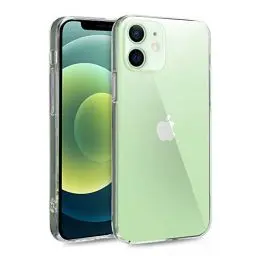 Produktbild: doupi UltraSlim Hülle kompatibel für iPhone 12 Mini (5,4 Zoll), Ultra Dünn Clear TPU Glatte Ruschfeste Oberfläche Design Handyhülle, transparent
