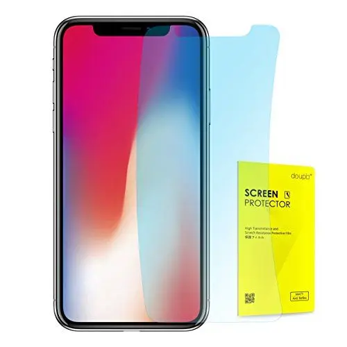 Produktbild: doupi Ultrathin Schutzfolie für iPhone XS/X (iPhone 10s / 10) 5,8 Zoll, matt entspielgelt optimiert Display Schutz (3X Folie in Packung)