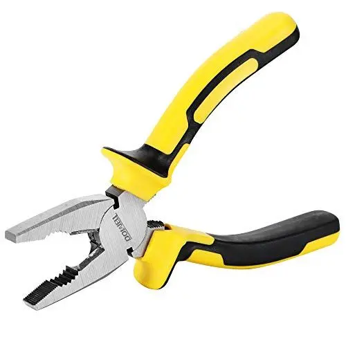 Produktbild: DOWELL Lineman's Zangen-Kombinationszange mit Schneider, 6-Zoll-Hochleistungs-Nickel-Chrom-Stahl-Konstruktion und professionellem Griff