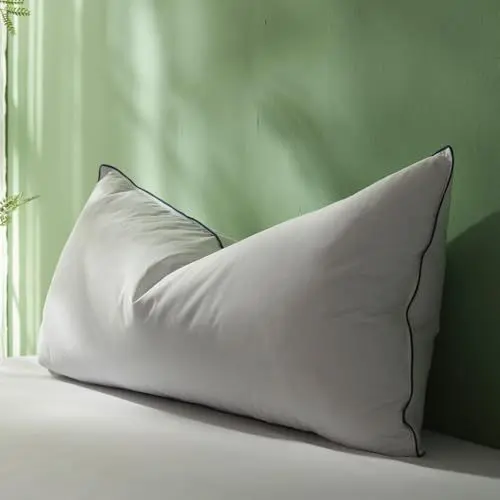 Produktbild: DOWNFOCUS Premium Kopfkissen 40x80,100% natürliche Daunen & Federn, Ergonomisch optimiert 3 Kammern Nackenstützkissen, Mittelfestes Kissen fachärztlich geprüft, Oeko-Tex zert 40x80
