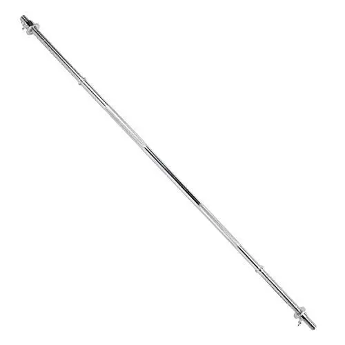 Produktbild: #DoYourFitness Langhantel-Stange mit Schraubverschluss, Ø25 mm in 150 cm Länge, Gusseisen verchromt & gerändelt - Olympic Bar Hantelstange