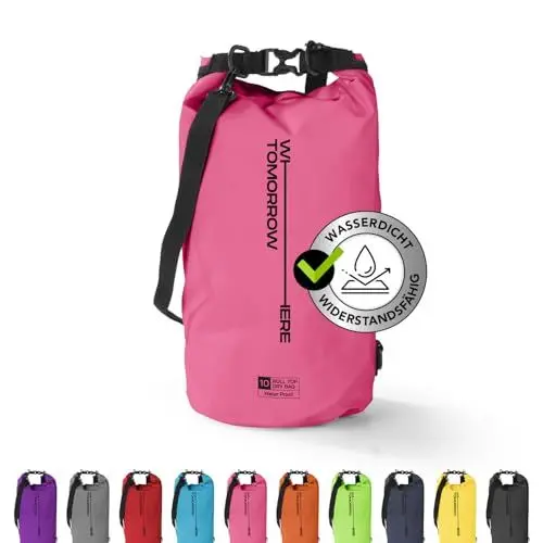 Produktbild: #DoYourOutdoor Where Tomorrow Dry Bag Tasche 5L pink | Wasserdichter Rucksack | Wasserfester Beutel & Packsack | Drybag ideal für Boot, Kajak, Angeln und Camping