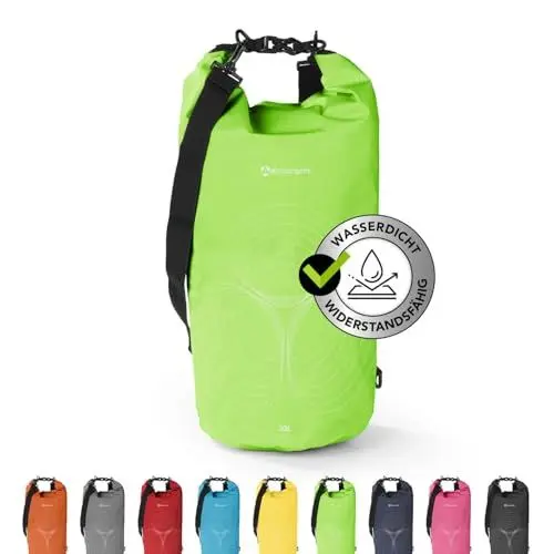 Produktbild: #DoYourSports Dry Bag Tasche 10L grün | Wasserdichter Rucksack | Wasserfester Beutel & Packsack | Drybag ideal für Boot, Kajak, Angeln und Camping