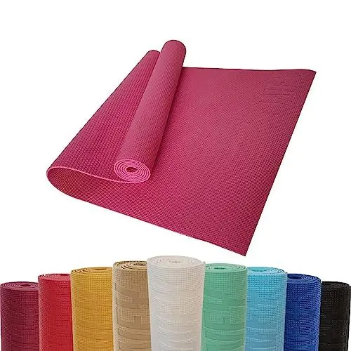 Produktbild: DoYourYoga Fitnessmatte Yogamatte »Kirana« aus ECO-PVC - 183 x 61 x 0,4 cm - rutschfest & robust - Gymnastikmatte Yoga Matte Trainingsmatte Pilates Workout - Altrose