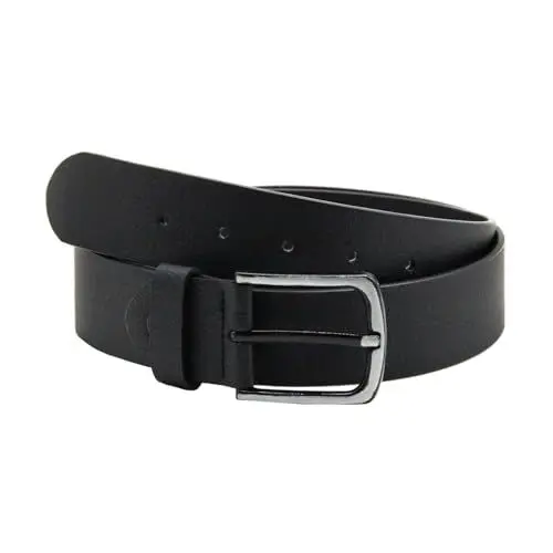 Produktbild: DOZNOZRI Gürtel Herren, 35 mm Breit PU Ledergürtel für Herren, Herren-Hosengürtel mit silberner Schnalle, für Anzug Business Kleidung, Jeans, Größe Angepasst (Schwarz, 120cm)