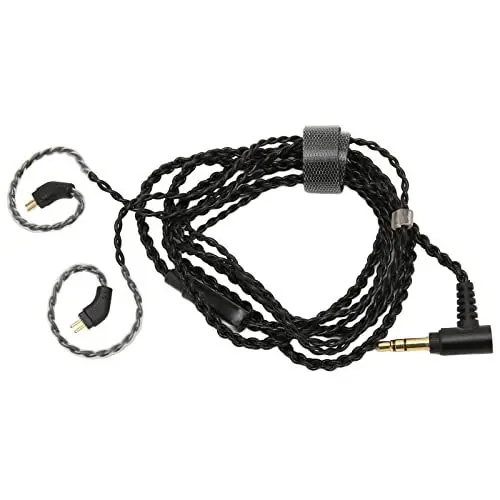 Produktbild: Dpofirs 2-Pin-Kopfhörer-Ersatz-Upgrade-Kabel, Kopfhörerkabel 3,5 Mm Zum Annehmen von Anrufen, Musik Hören, Volles Dreibandiges Ausgewogenes Klangfeld