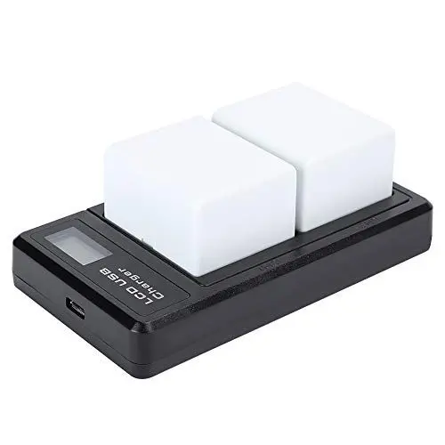 Produktbild: Dpofirs 2 Pack Akku und doppelte Ladestation, 4800mah Akku Kompatibel mit Dual Slot Ladegerät, Dual Akku Zubehör Kit für Ultra Kamera Ladezubehör