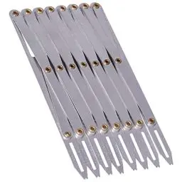 Produktbild: Dpofirs Expanding Nählehre Aluminium Nählehre Quilten Knopf Nähwerkzeug, Quilten Equal Space Divider Nähwerkzeuge für Craft Plissee Button Space