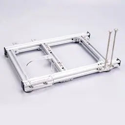 Produktbild: Dpofirs ITX Computer Open Case Bracket, ITX PC Test Bench Open Air Frame Overclock Case Computer Mount Aluminium Chassis Support Grafikkarte(Silber-)