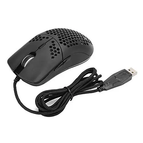 Produktbild: Dpofirs J900 6400 DPI-Lochmaus, 6-stufige Einstellbare DPI-Gaming-Gaming-Mäuse, Tragbare Mute-Maus mit 6 -Beleuchtungsmodi, 6 Tasten Computermaus