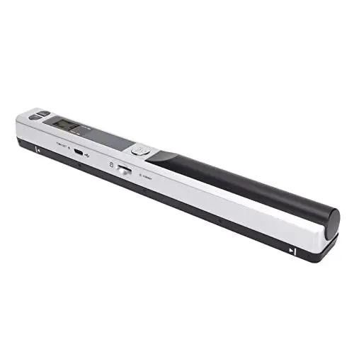 Produktbild: Dpofirs Tragbarer Scanner für PC, Fotoscanner für -Dokumente, Bilder, Seiten, Texte in 900 DPI, Flachscan-Handscanner für Unternehmen(Silber schwarz)