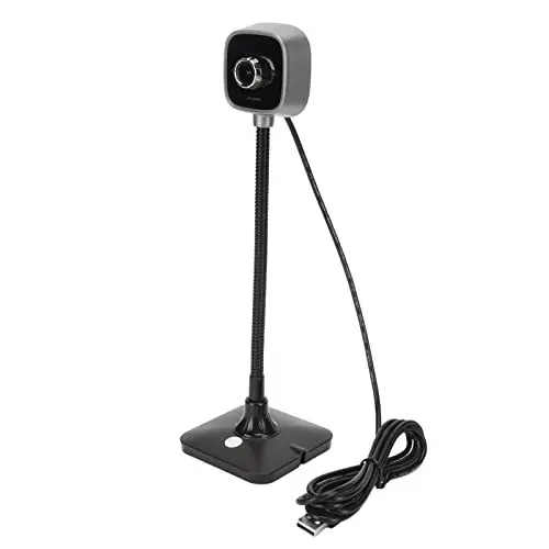 Produktbild: Dpofirs USB-Webcam für Laptops, 1080P Full HD-Computerkameras mit Mikrofon, Rauschunterdrückung, um 360 ° Einstellbarer Winkel, ohne Treiber, für Videokonferenzen