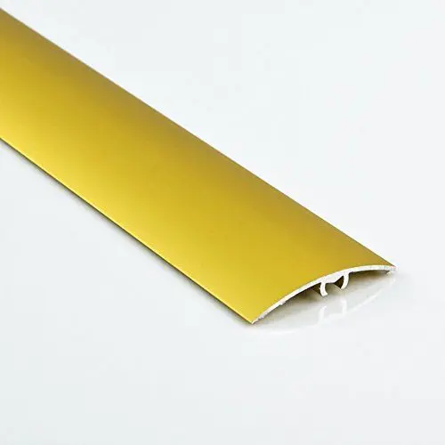 Produktbild: (DQ-PP) 1 x ALU PROFIL Übergangsprofil 40mm eingedrückt Farbe: gold, Länge: 90cm Dehnungsprofil Teppichschiene Schweller Laminat Parkett NEU