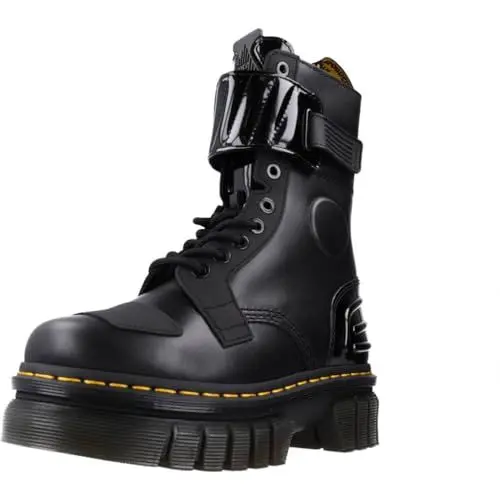 Produktbild: Dr. Martens Damen 30970001 Boots, Black Nappa Lux Black Ajax Black Soft Patent Pu, 36 EU