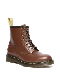 Produktbild: DR. MARTENS Unisex 8 Eye Boots, Brown Norfolk Flat & Brown Borg Fleece, 42 EU