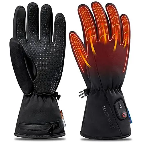 Produktbild: Dr.warm Beheizte Handschuhe Herren Damen, Wasserdicht Touchscreen Beheizte Handwärmer mit 7,4V 2600mAh Wiederaufladbarem Lithium-Ionen-Batterie (XL)