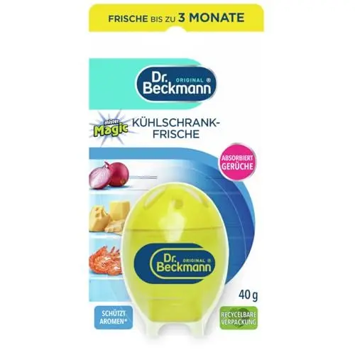 Produktbild: Dr. Beckmann Kühlschrank Frische | Kühlschrank-Deo | neutralisiert Gerüche effektiv | mit natürlichem Limonen-Extrakt und Bio-Alkohol | 40 g