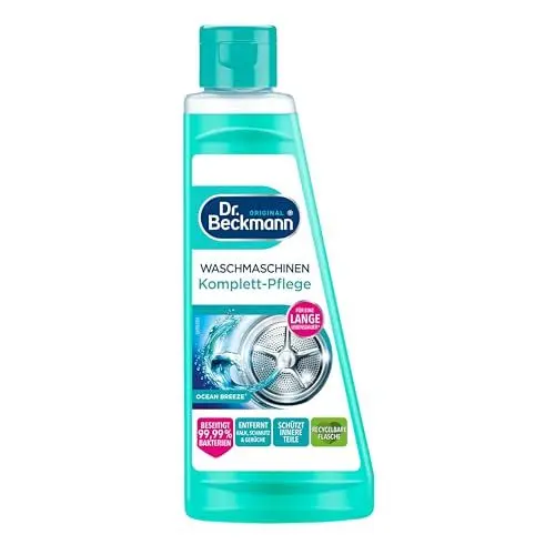 Produktbild: Dr. Beckmann Waschmaschinen Komplett-Pflege | Entfernt Kalk, Schmutz und 99,99% Bakterien | 1x 250 ml Flüssigkeit