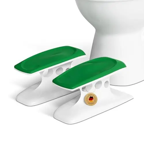 Produktbild: Dr. Berger RALAX medizinischer Toilettenhocker (aktiviert Reflexzonen) gesunde Darmflora | Klo hocker | Hilfe bei Hämorrhoiden Verstopfung Blähungen Reizdarm Inkontinenz | natürlicher Stuhlgang
