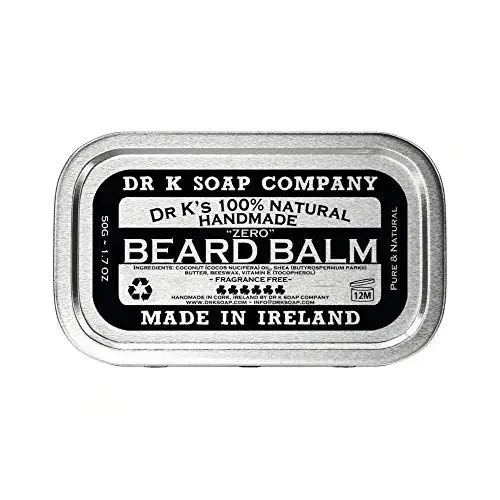 Produktbild: Dr K Soap Company Beard Balm - Zero - duftneutral - 50g Bartbalsam für die Bartpflege - 100% natürliche Inhaltsstoffe…
