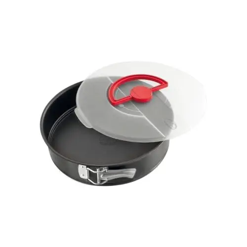 Produktbild: Dr. Oetker Bake & Go Springform mit Haube – Ø 26 cm, Rundes Backblech mit Antihaft, inkl. Deckel