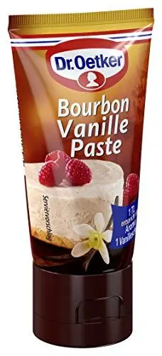 Produktbild: Dr. Oetker Bourbon Vanille Paste, 50 g, mit aromatischem Extrakt aus Bourbon-Vanilleschoten, zum Verfeinern von Süßspeisen, Gebäck & Kuchen, vegan