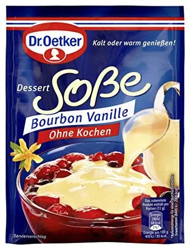 Produktbild: Dr. Oetker Dessert-Soße Bourbon Vanille (1 x 39 g)