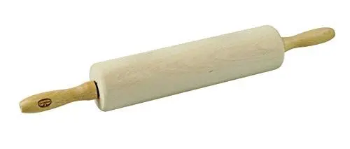Produktbild: Dr. Oetker Profi-Holzteigrolle – Hochwertiges Buchenholz, Ergonomischer Griff, 440x60x60 mm, 2 Jahre Garantie, Holzbraun, Braun