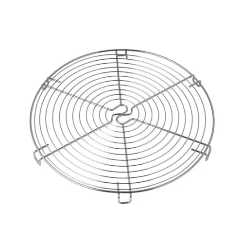 Produktbild: Dr. Oetker Profi Torten-/Kuchenrost 32 cm – Stabiles Metallgitter zum effektiven Auskühlen, Verchromt, Handreinigung, Silber