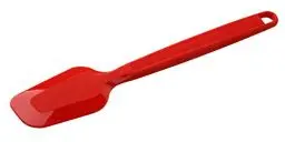 Produktbild: Dr. Oetker Silikon-Teigschaber 22 cm FLEXXIBLE Love, Küchen-Schaber aus hochwertigem Platinsilikon, spülmaschinengeeignet, Teig-Spachtel für runde und eckige Kanten (Farbe: Rot), Menge: 1 Stück
