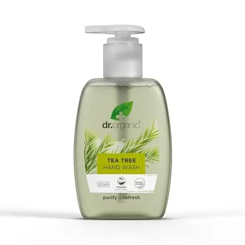 Produktbild: Dr Organic Teebaum Handwaschgel, Reinigend, Natürlich, Vegan, Tierversuchsfrei, Paraben- & SLS-frei, Recycelt & Recyclebar, Bio, 250ml