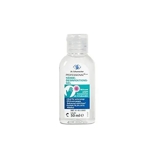 Produktbild: Dr. Schumacher professional@home Schumacher PROFESSIONAL@home HÄNDEDESINFEKTIONSGEL, 50 ml 01-451-0005 Farblos