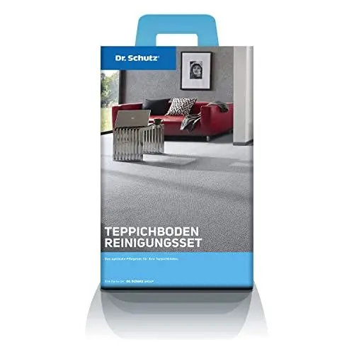 Produktbild: Dr. Schutz Teppichboden Reinigungsset | 3-teiliges Set zur Fleckentfernung, Teppichreinigung und Teppich Imprägnierung | 100% made in Germany