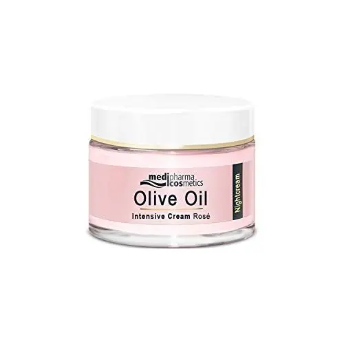 Produktbild: Olivenöl Intensivcreme Rosé Nachtcreme | Strafft und reduziert Falten | Revitalisierter Teint. Reichhaltige Pflege | Für Gesicht und Hals | Für die reife Haut | 50 ml