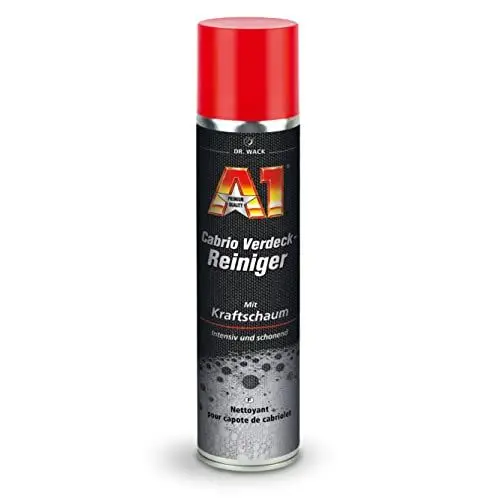 Produktbild: Dr. Wack – A1 Cabrio Verdeck-Reiniger 400 ml I Premium Cabrio-Reinigungsspray für alle Verdeckarten I Für eine intensive & schonende Reinigung I Hochwertige Autopflege – Made in Germany
