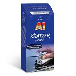 Produktbild: Dr. Wack – A1 Kratzer Polish – NEUE FORMEL 50 ml inkl. Mikrofasertuch Auto-Politur zur Entfernung von Feinkratzern für Lack & Kunststoffe geeignet Hochwertige Autopflege – Made in Germany