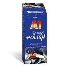Produktbild: Dr. Wack – A1 Speed Polish – NEUE FORMEL 500 ml I Premium Auto-Politur mit Carnauba-Wachs I Noch besserer Schutz & Glanz I Für alle Lacke geeignet I Hochwertige Autopflege – Made in Germany