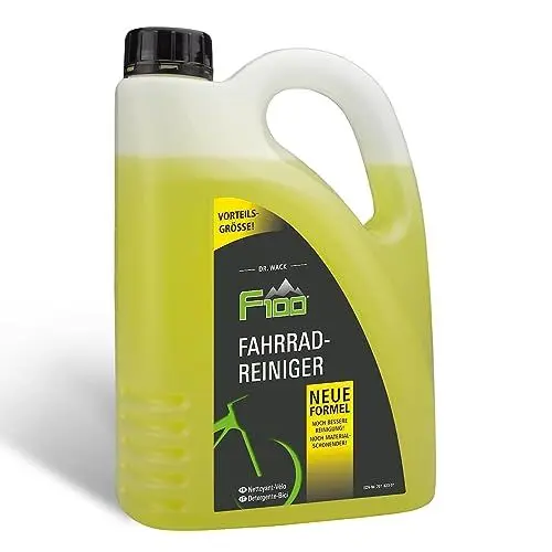 Produktbild: DR. WACK - F100 Fahrradreiniger 2 Liter - Reinigungsmittel für das gesamte Fahrrad - Effektives Fahrradpflegemittel - Reinigungsspray säurefrei & materialschonend - Hochwertige Fahrradpflege
